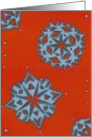 blue snowflake card