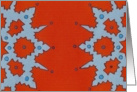 2 blue snowflakes card