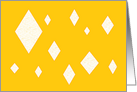 yellow diamonds card