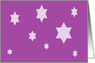 purple stars card