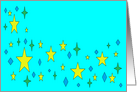 Aqua stars card