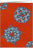 blue snowflake card