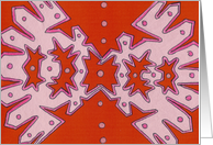 abstract pink 2 card