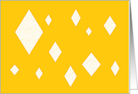 yellow diamonds card