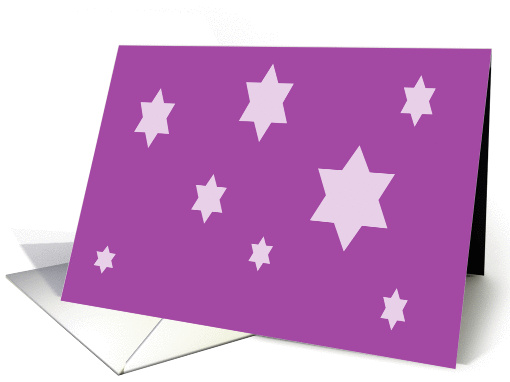 purple stars card (909588)