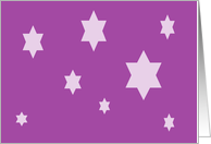 purple stars card