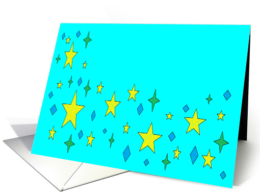 Aqua stars card (910010)