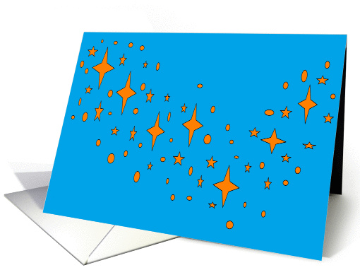 Orange cosmos card (910019)
