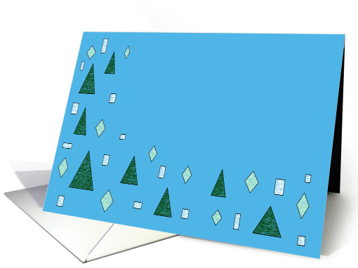 Green triangles card (910074)