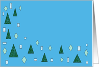 Green triangles card