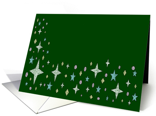 Green sparkle card (910075)