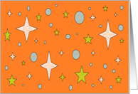 Orange sky card