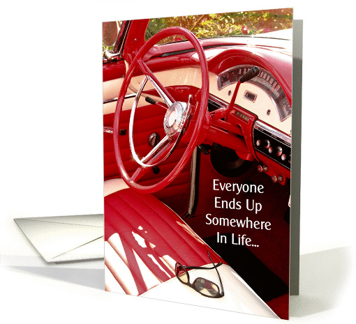 Inspirational - Red Car card (898647)