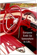 Inspirational - Red Car card
