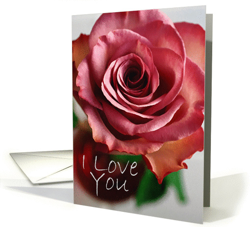 I Love You Birthday - Red Rose card (898731)
