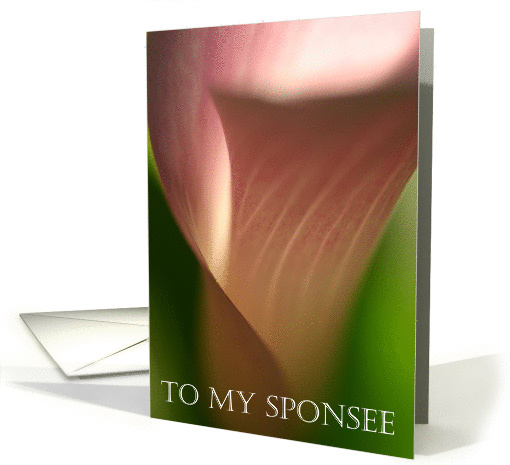 To My Sponsee - 12 Step Recovery card (899137)