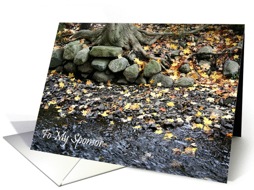 To My Sponsor - 12 Step Recovery card (904487)