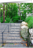 13 Year Anniversary - 12 Step Recovery card