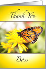 Thank You Boss Monarch Orange Butterfly card