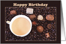 Happy Birthday Coffee And Chocolate Delight card