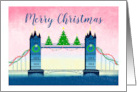 Merry Christmas London Bridge card