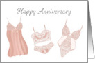 Happy Anniversary Lingerie card