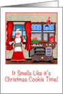 Merry Christmas with Mrs. Claus in North Pole Kitchen card