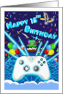 Epic Gamer Happy 15th Birthday Critical Hit card