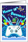 Epic Gamer Happy 13th Birthday Critical Hit card