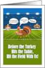 Thanksgiving Turkey Bowl Invitation card