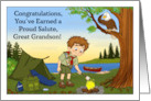 Congratulations Great Grandson You’ve Earned a Proud Salute Scout card