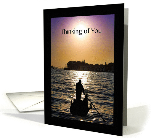 Thinking Of You Venice Sunset With Gondola card (1288674)