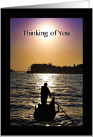 Thinking Of You Venice Sunset With Gondola card