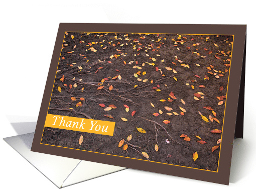 Thank You Thoughtfulness Autumn Leaves card (1544134)