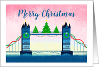 Merry Christmas London Bridge card