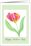 Happy Mother’s Day Pink Tulip card