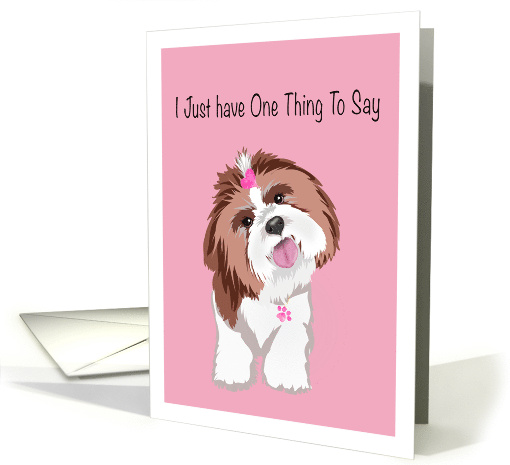 Adorable Shih Tzu Mother's Day card (1904996)