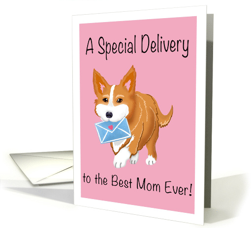 Mother's Day Corgi Carrying Envelope card (1905072)