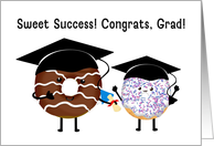Sweet Success Donut Graduation Congratulations card