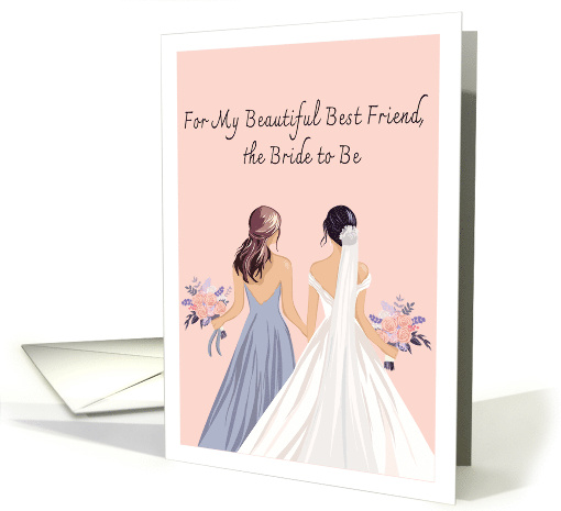 Congratulations Bride to Be Best Friend card (1911326)