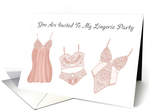 Lingerie Party Bridal Shower Invitation card (1911558)