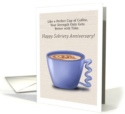 Happy Sobriety Anniversary Latte card (1912186)
