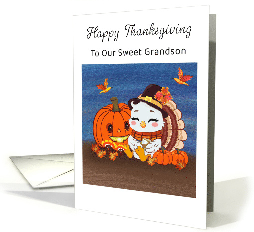 Happy Thanksgiving For Grandson card (1914460)