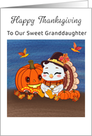 Happy Thanksgiving For Granddaughter card