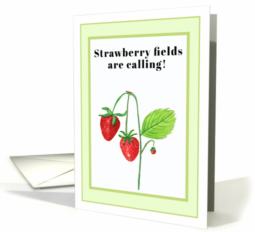 Happy National Strawberry Picking Day May 20th card (1917388)