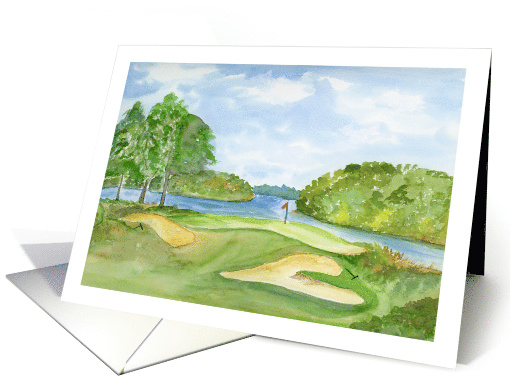 Golf Course Happy Father's Day card (1918736)