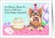 Happy Birthday Australian Terrier With Cake card