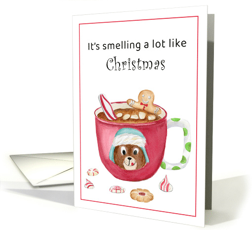 Hot Chocolate Teddy Bear Mug With Candy card (1924598)