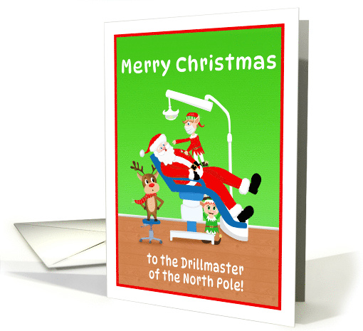 Merry Christmas Dentist Santa card (1927036)