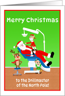 Merry Christmas Dentist Santa card
